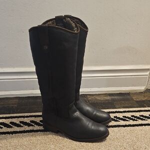 Frye Black Leather Winter Boots
